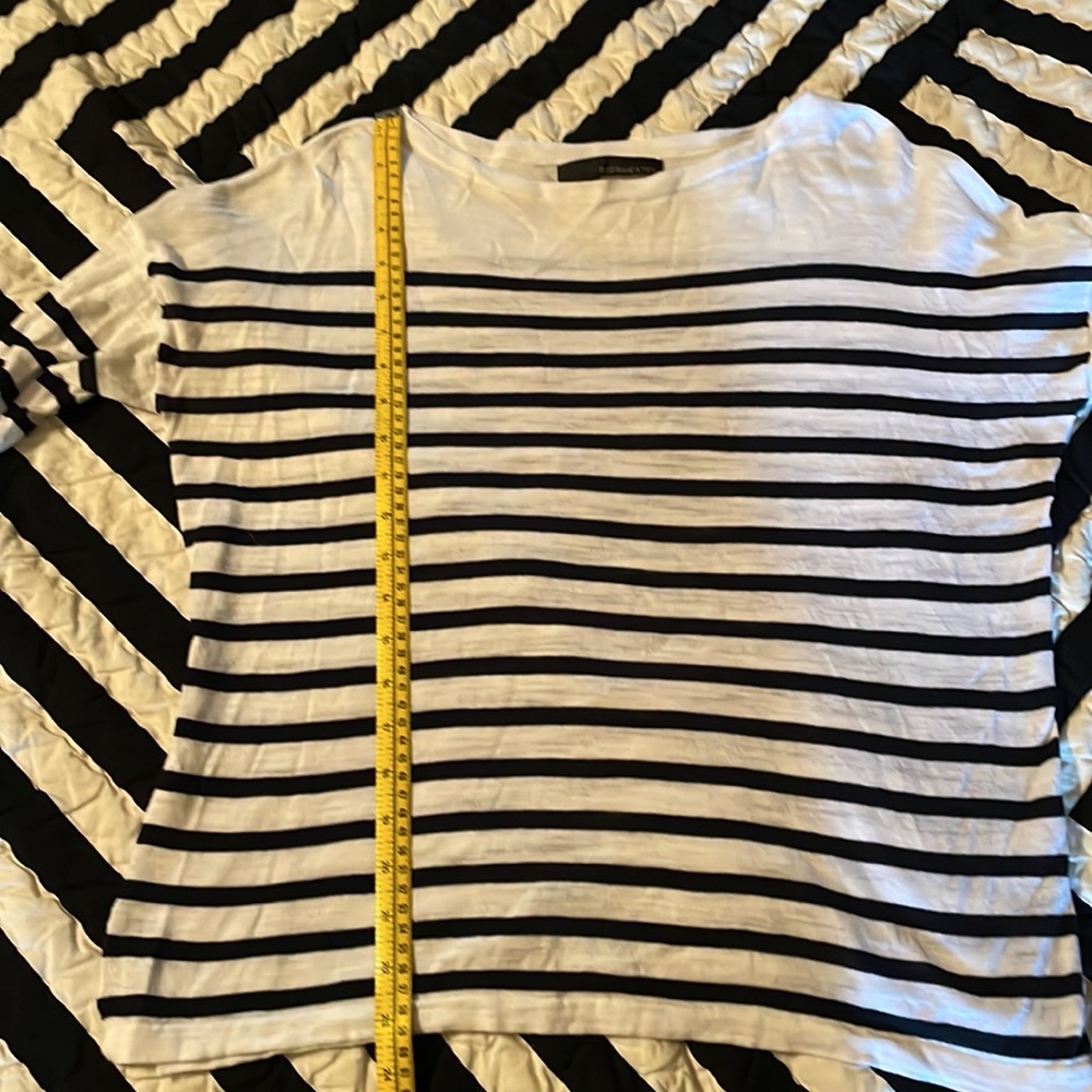 Lightweight Drop Shoulder Striped 360 Sweater Siz… - image 6